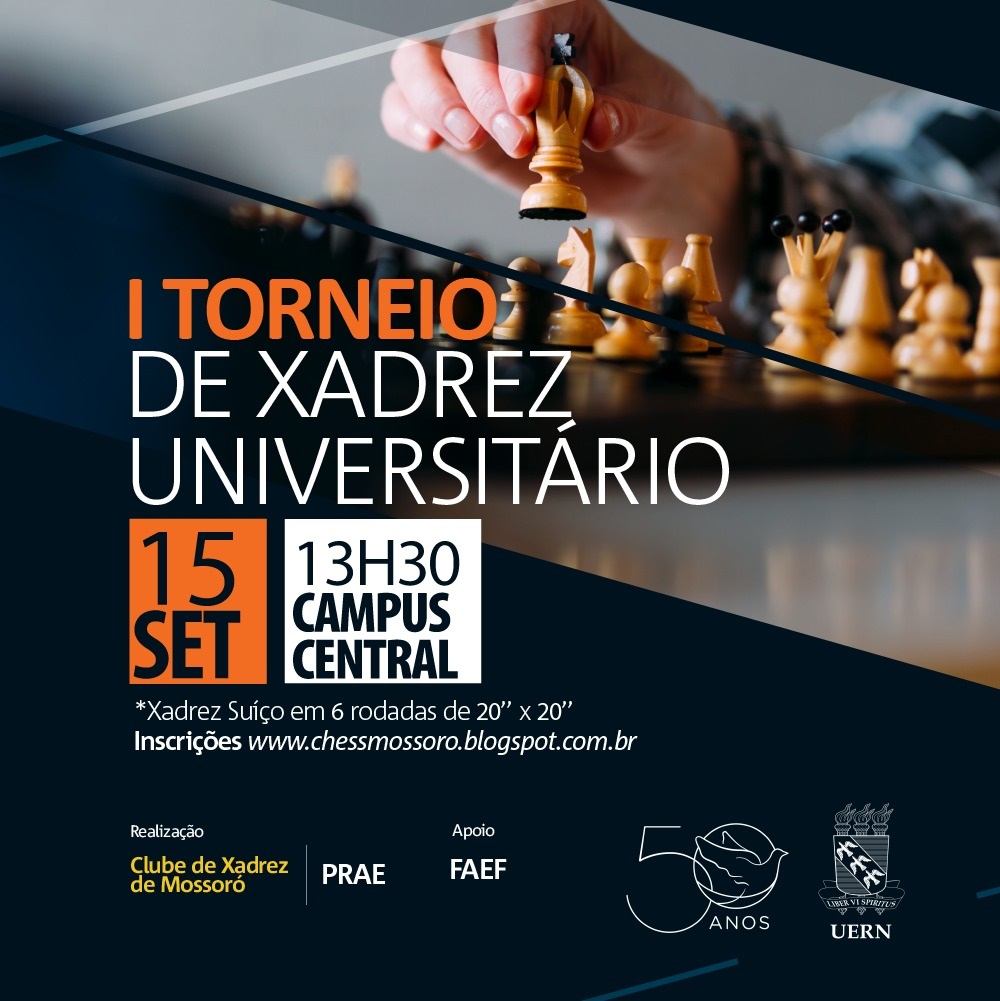 Abertas inscrições para o I Torneio de Xadrez Rápido Universitário